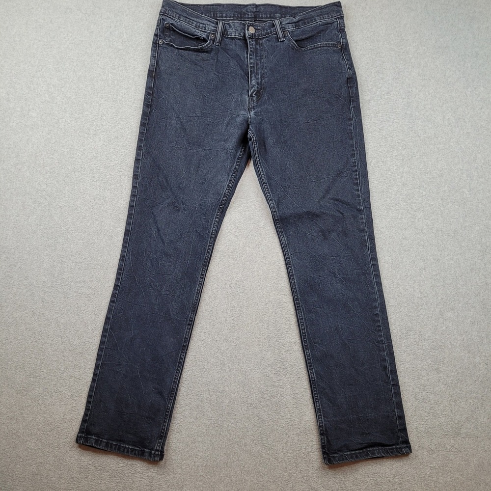 Levi's 511 Slim Fit‎ Jeans Mens 36x30 Black Denim Stretch 04511-2371